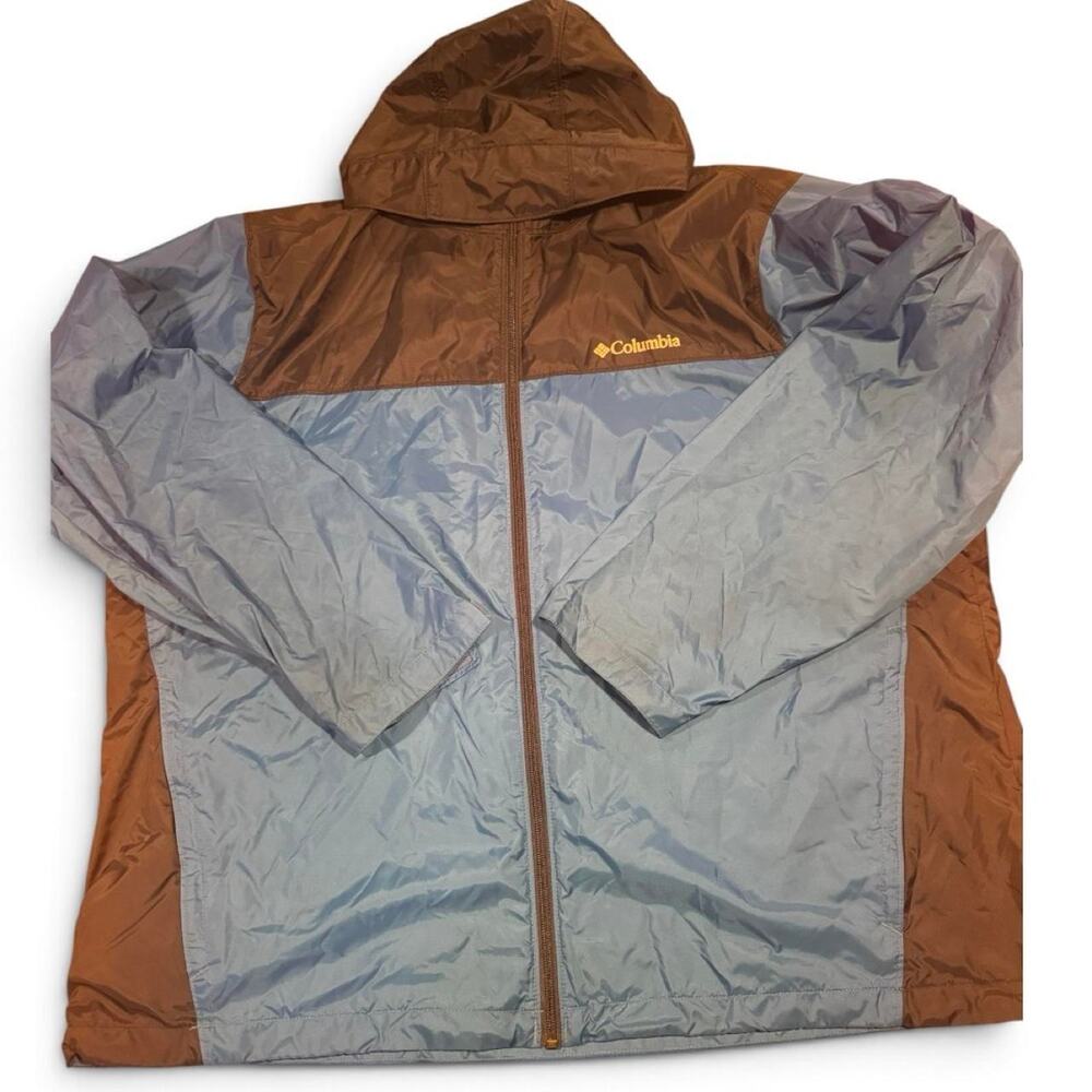 Columbia Hooded Windbreaker XXL – blue Colorblock